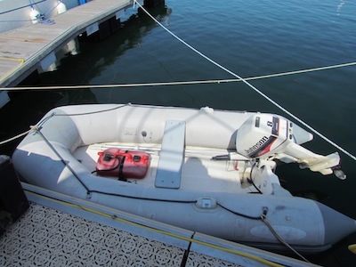 dinghy with outboard