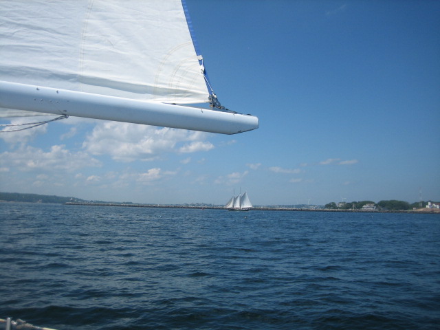 sailing with schooners eastern point light