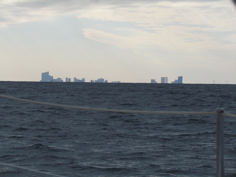Atlantic City New Jersey rising from the sea