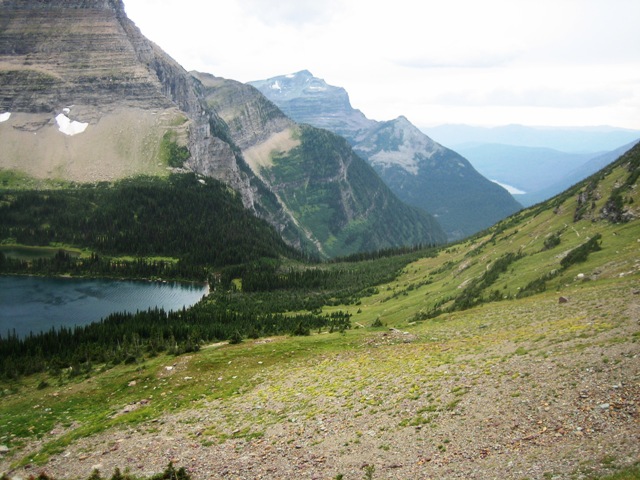 Image of lake and mountains at Glacier National Park