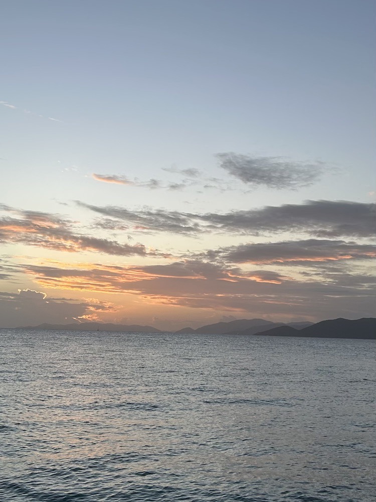 Sunset over Sir Francis Drake Passage British Virgin Islands