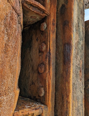 Detail of rusty machine on the beach
Nassau, Bahamas